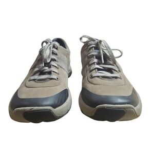 Clarks Wave Walk Taupe Suede Lace Up Sneakers Women's Size 7 M Comfort Shoes